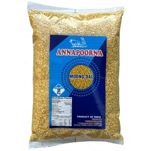 MOONG DALL 2KG - ANNAPOORNA