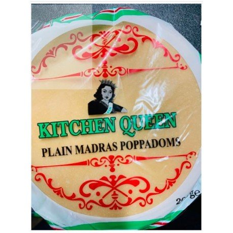 PLAIN MADRAS PAPAD 200GM - KITCHEN QUEEN