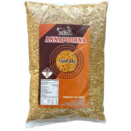 TOOR DALL 2KG - ANNAPOORNA