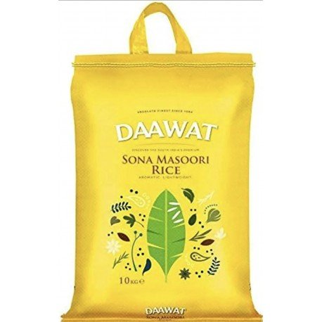 SONA MASOORI RICE 10KG - DAAWAT