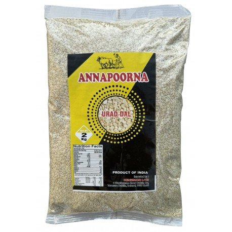URID DALL SPLIT 2KG - ANNAPOORNA