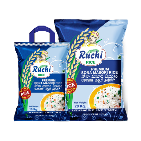 SONA MASOORI RICE 5KG AND 10KG- RUCHI